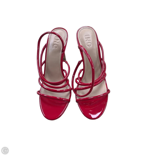 Shoes Heels Kitten By Inc In Red, Size: 8