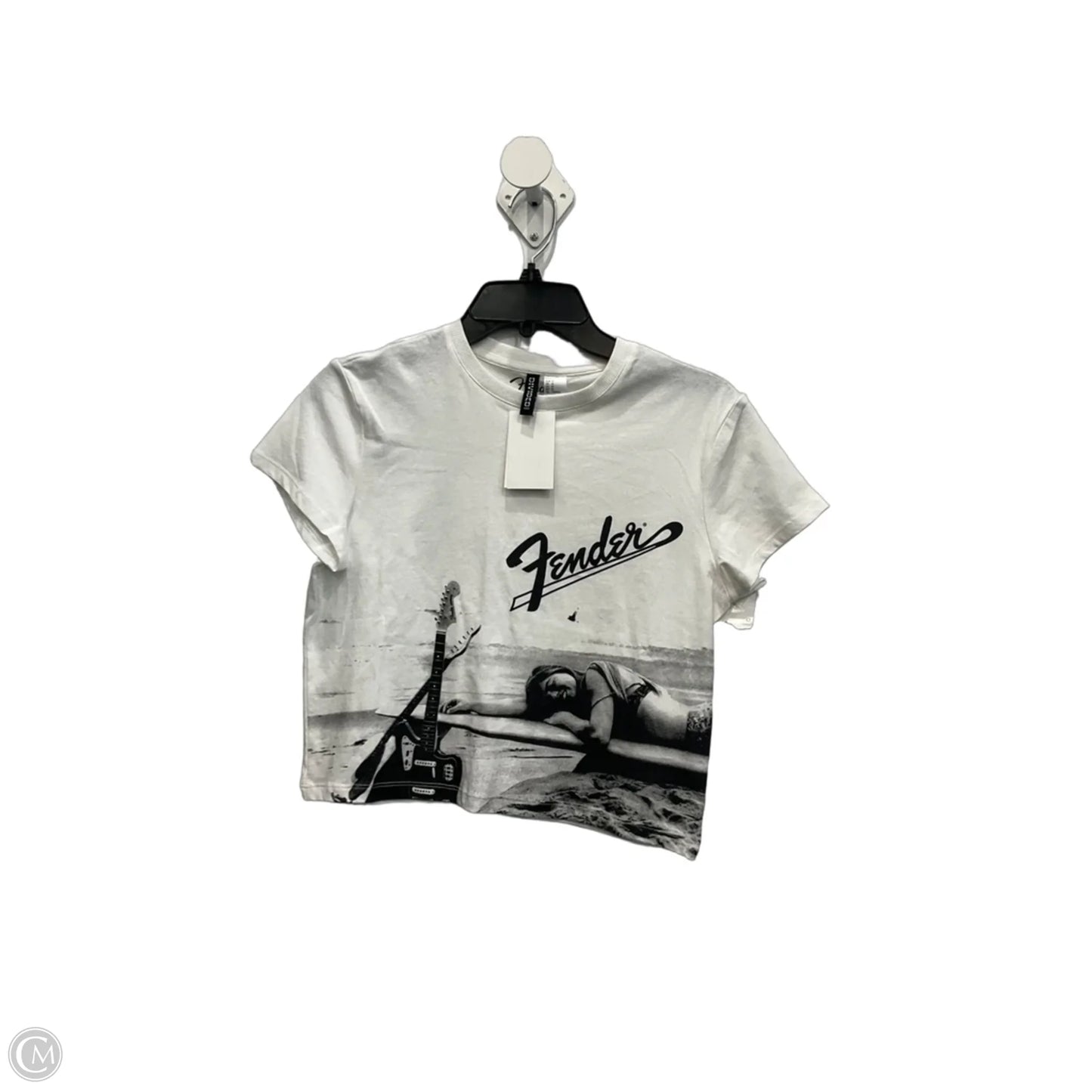 Top Short Sleeve Basic By Clothes Mentor In White, Size: M