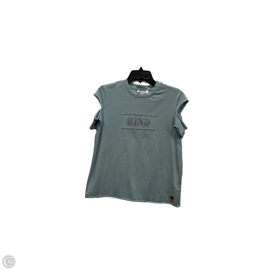 Top Short Sleeve By Peace Love World In Blue, Size: S