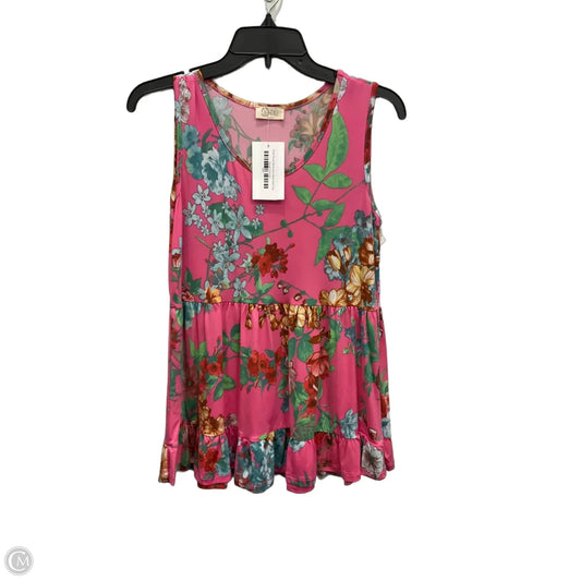Top Sleeveless By Clothes Mentor In Floral Print, Size: S