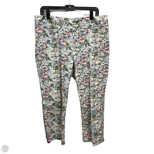 Pants Cropped By Talbots In Multi-colored, Size: 16