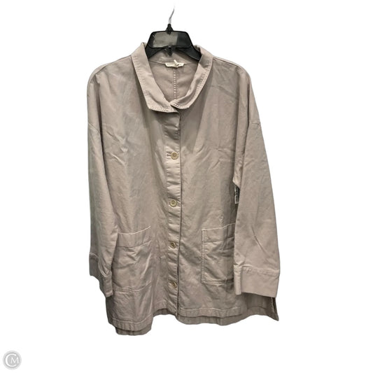 Jacket Other By Eileen Fisher In Tan, Size: Xl