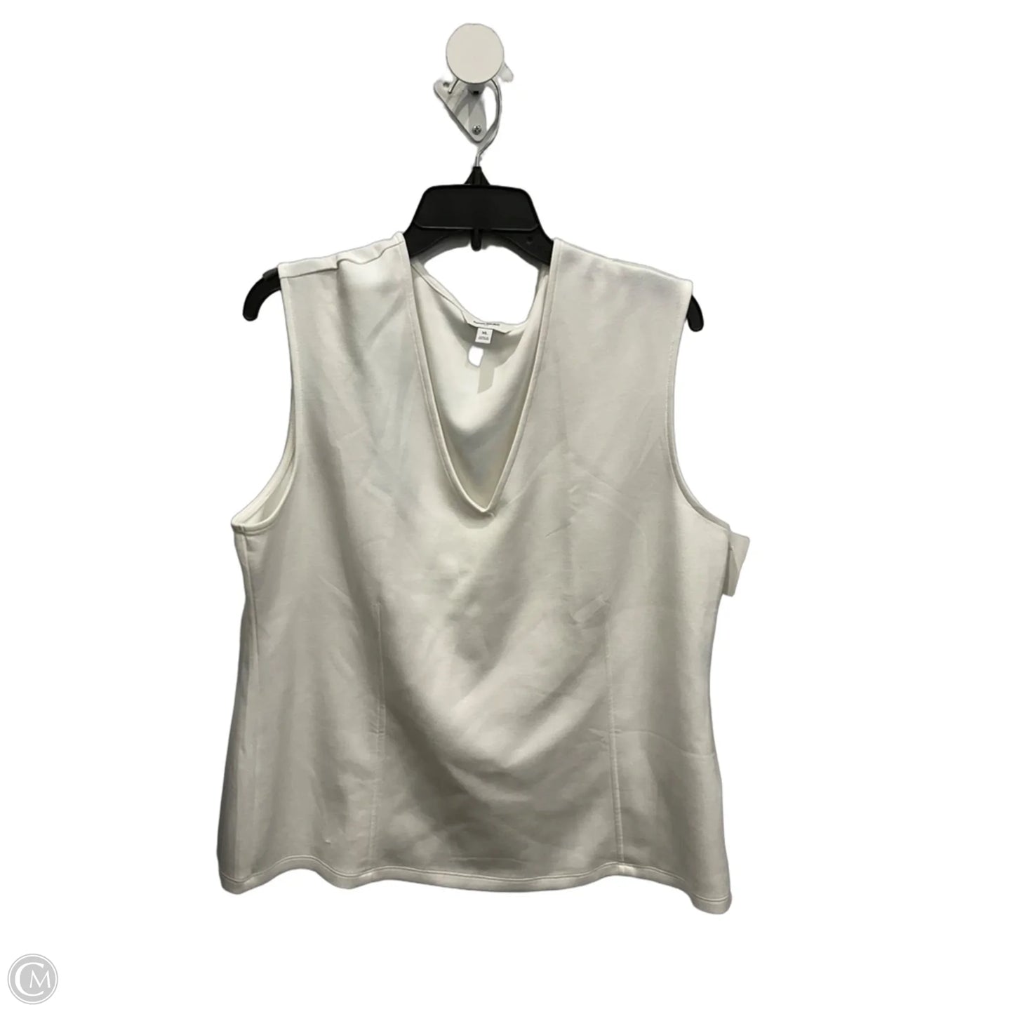 Top Sleeveless By Banana Republic In White, Size: Xl