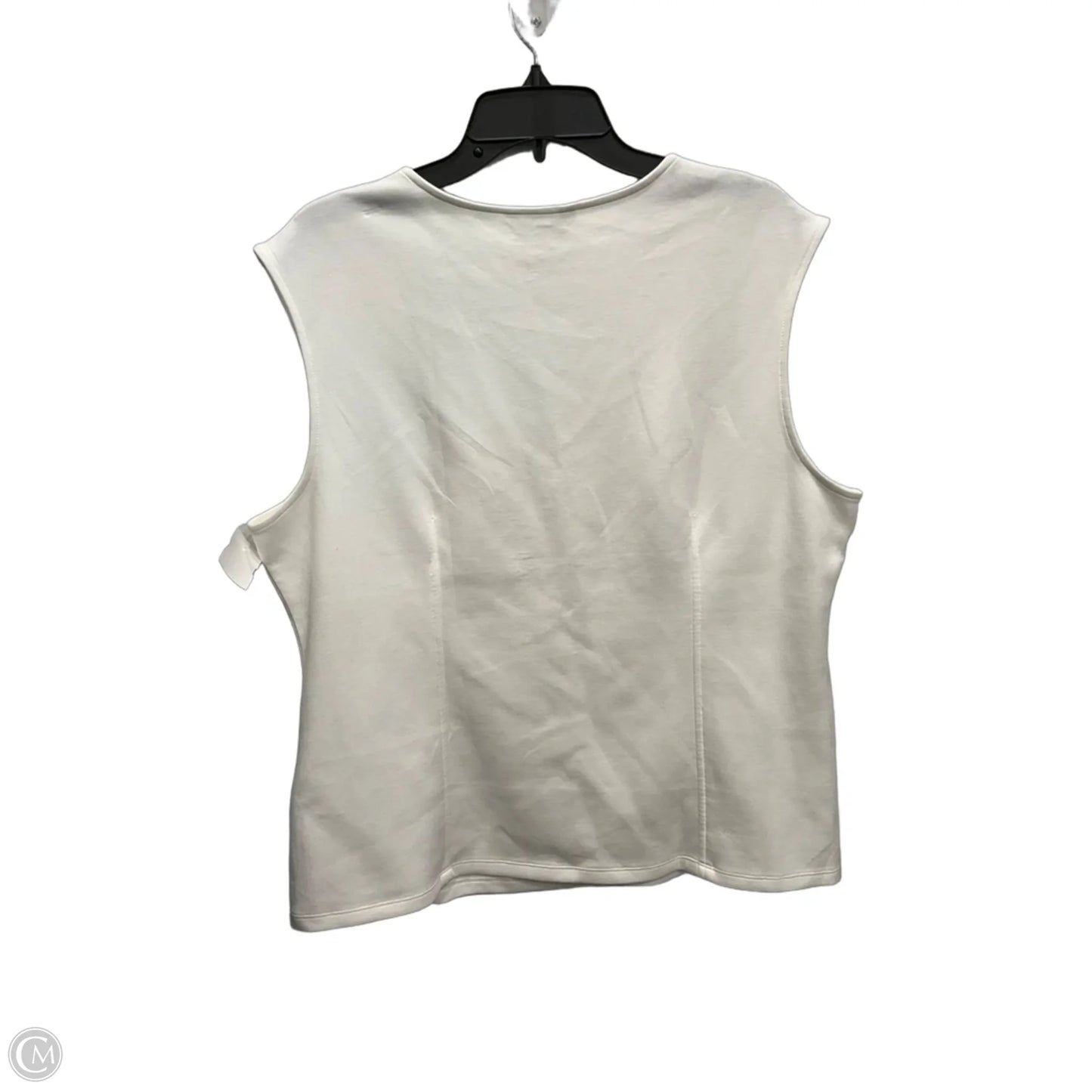 Top Sleeveless By Banana Republic In White, Size: Xl