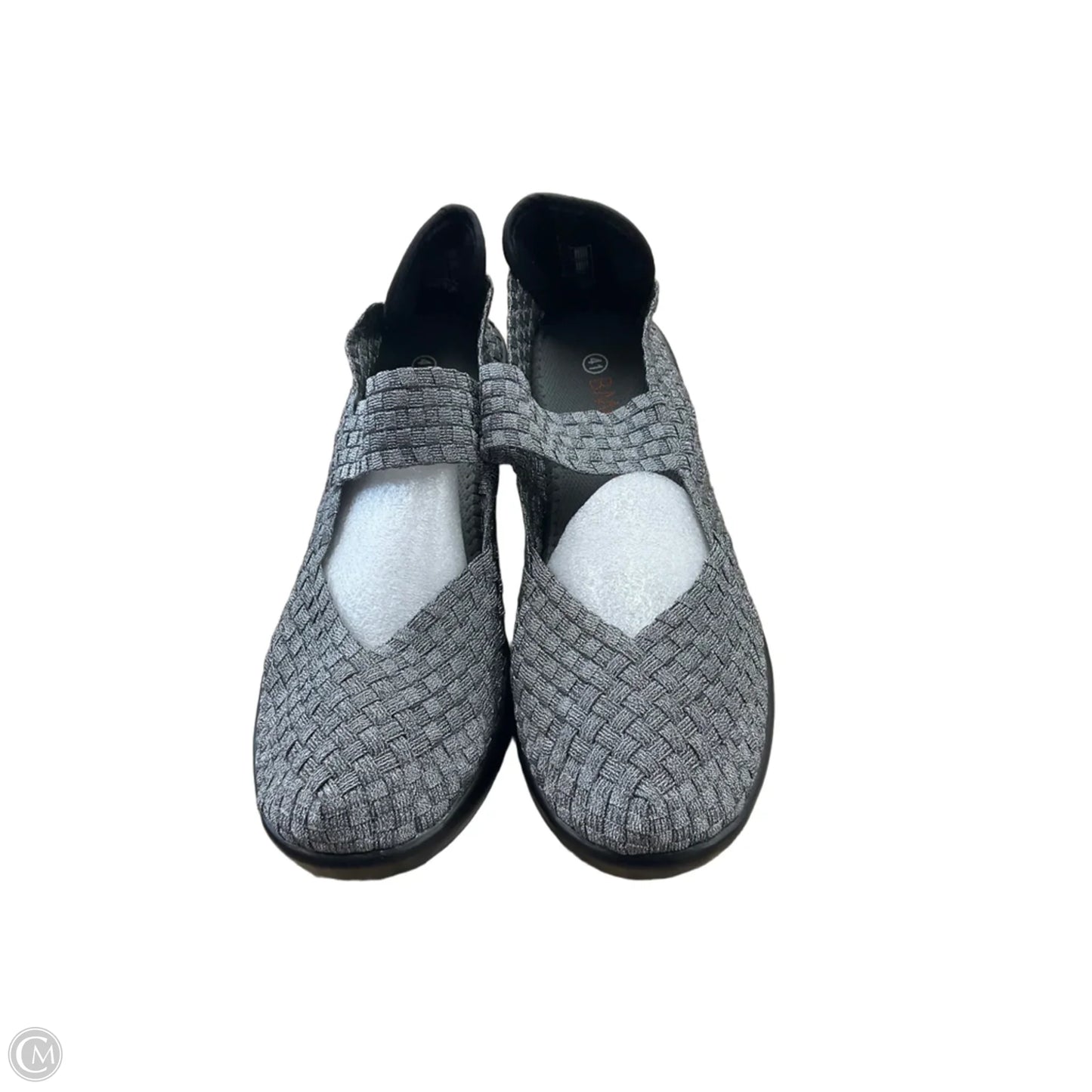 Shoes Heels Wedge By Bernie Mev In Grey, Size: 11