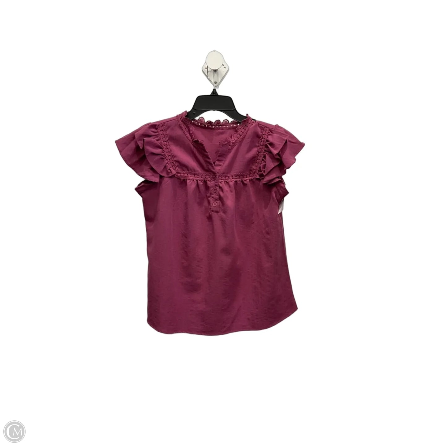 Top Short Sleeve By Clothes Mentor In Pink, Size: M