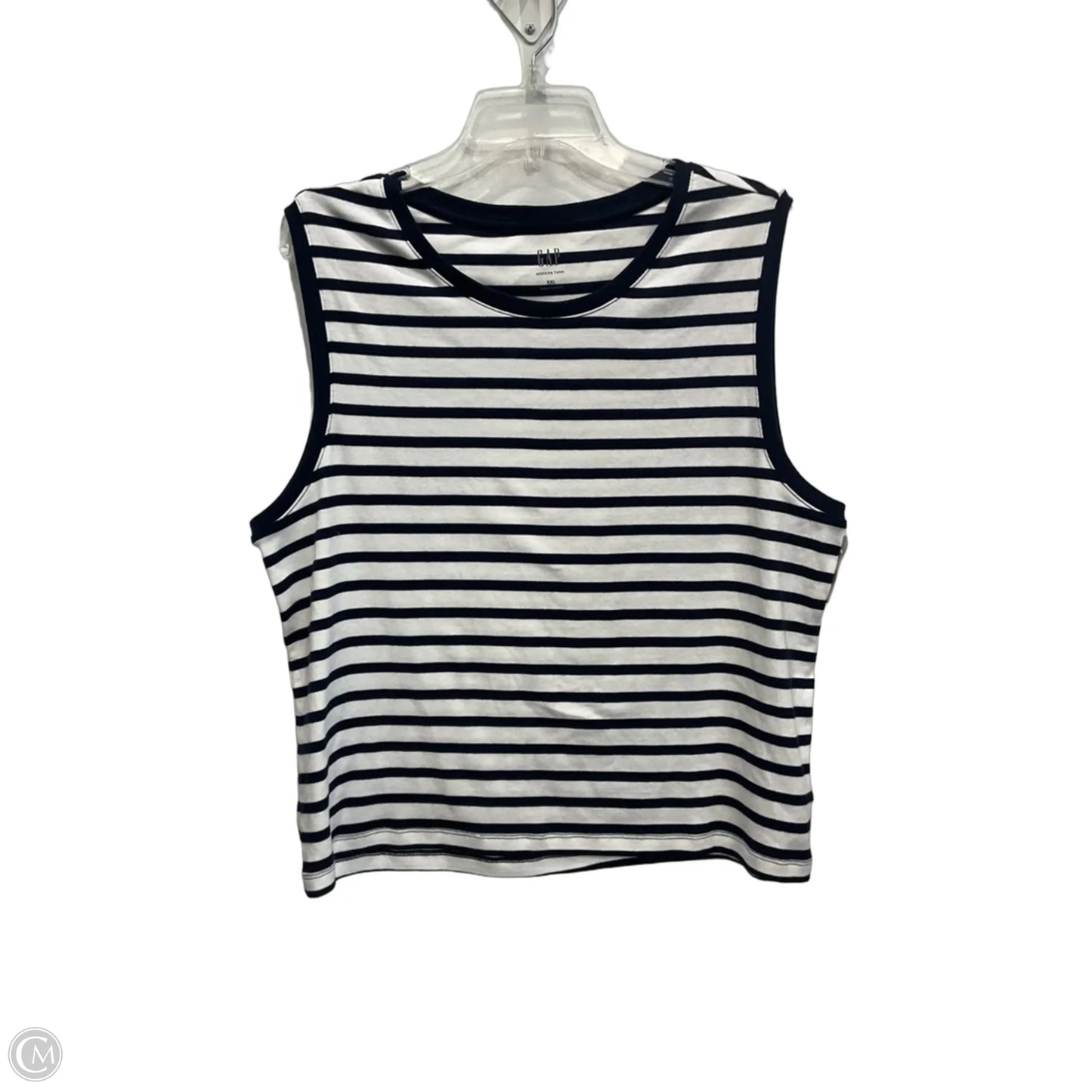Top Sleeveless Basic By Gap In Striped Pattern, Size: Xxl
