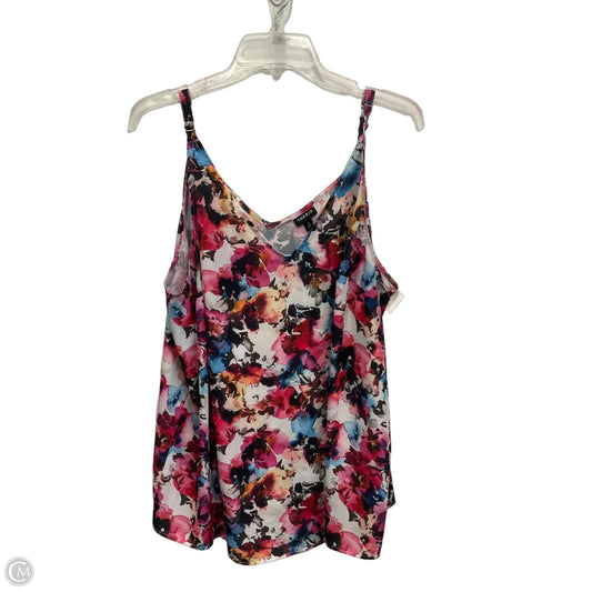 Top Sleeveless By Torrid In Floral Print, Size: 2x
