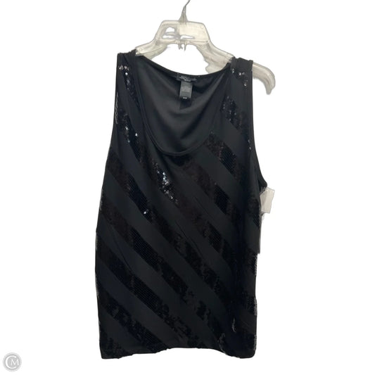 Top Sleeveless By Notations In Black, Size: 3x
