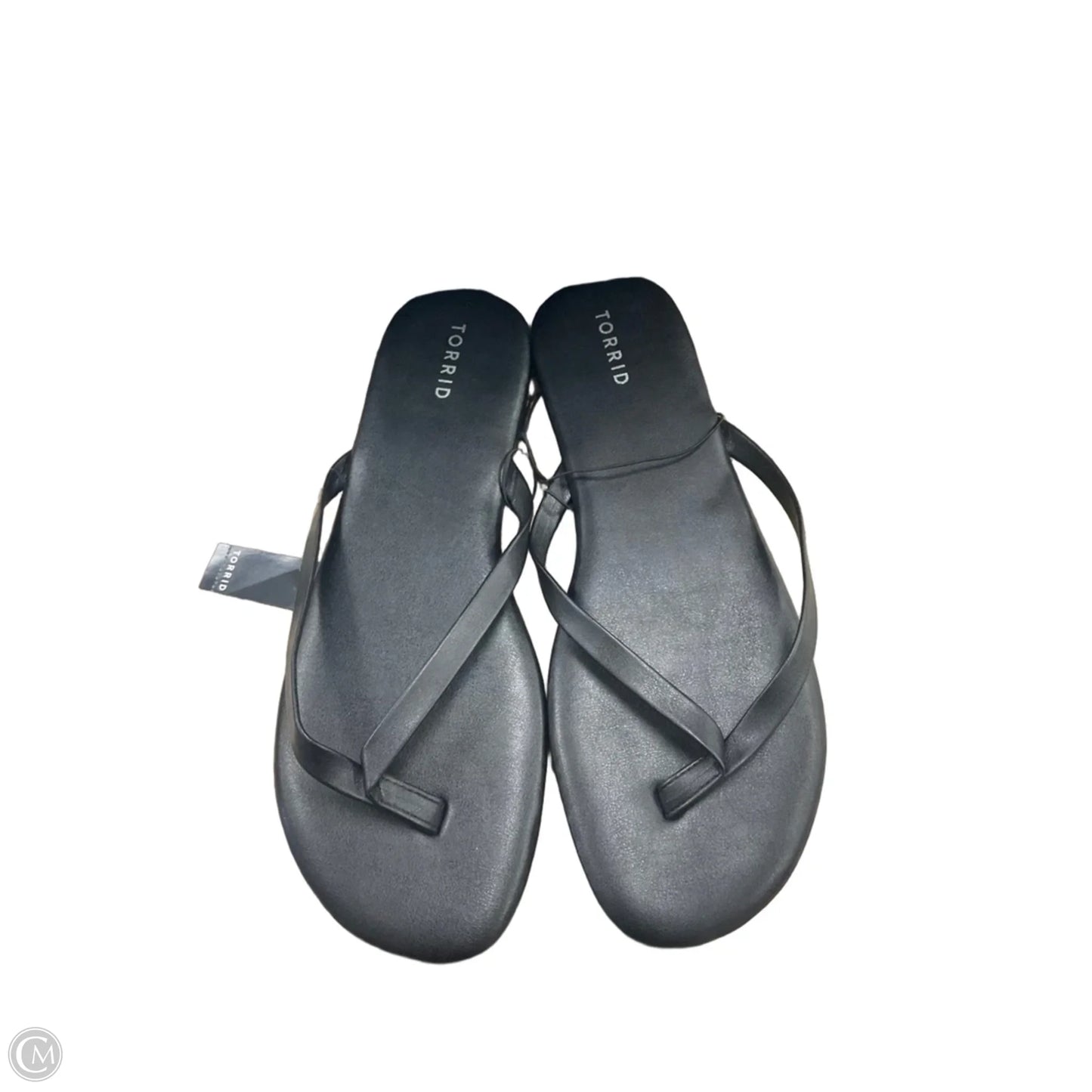 Sandals Flip Flops By Torrid In Black, Size: 12