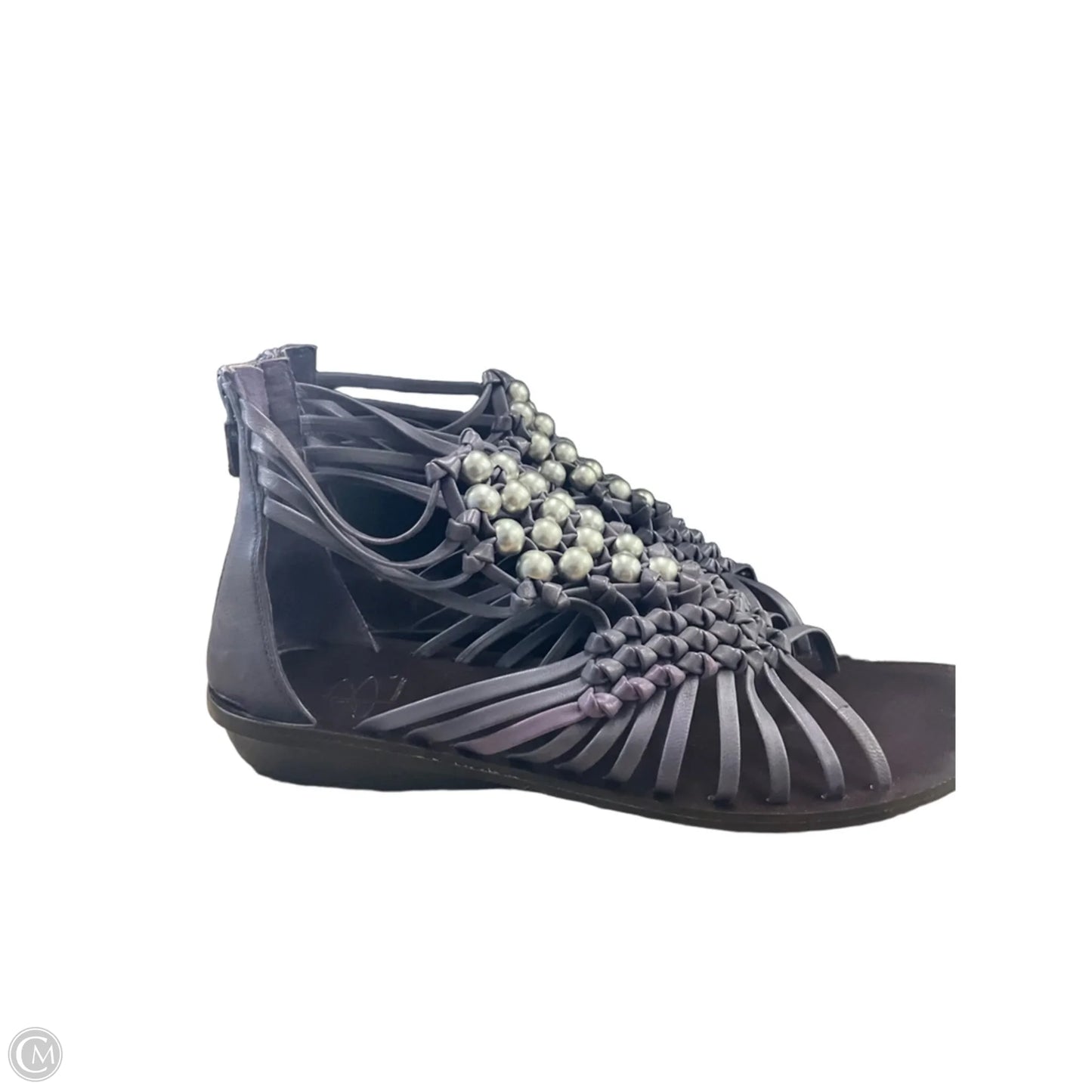 Sandals Flats By Makowsky In Purple, Size: 8