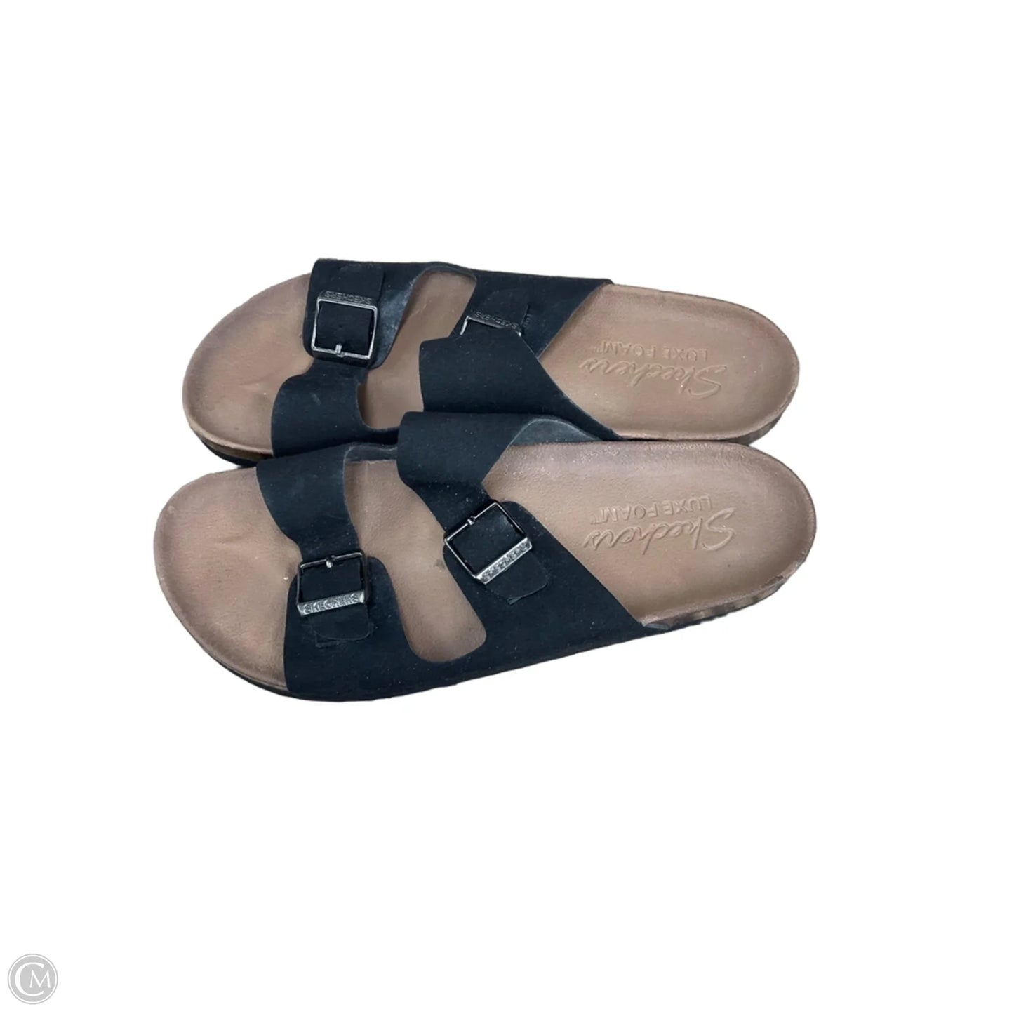 Sandals Flats By Skechers In Black, Size: 10