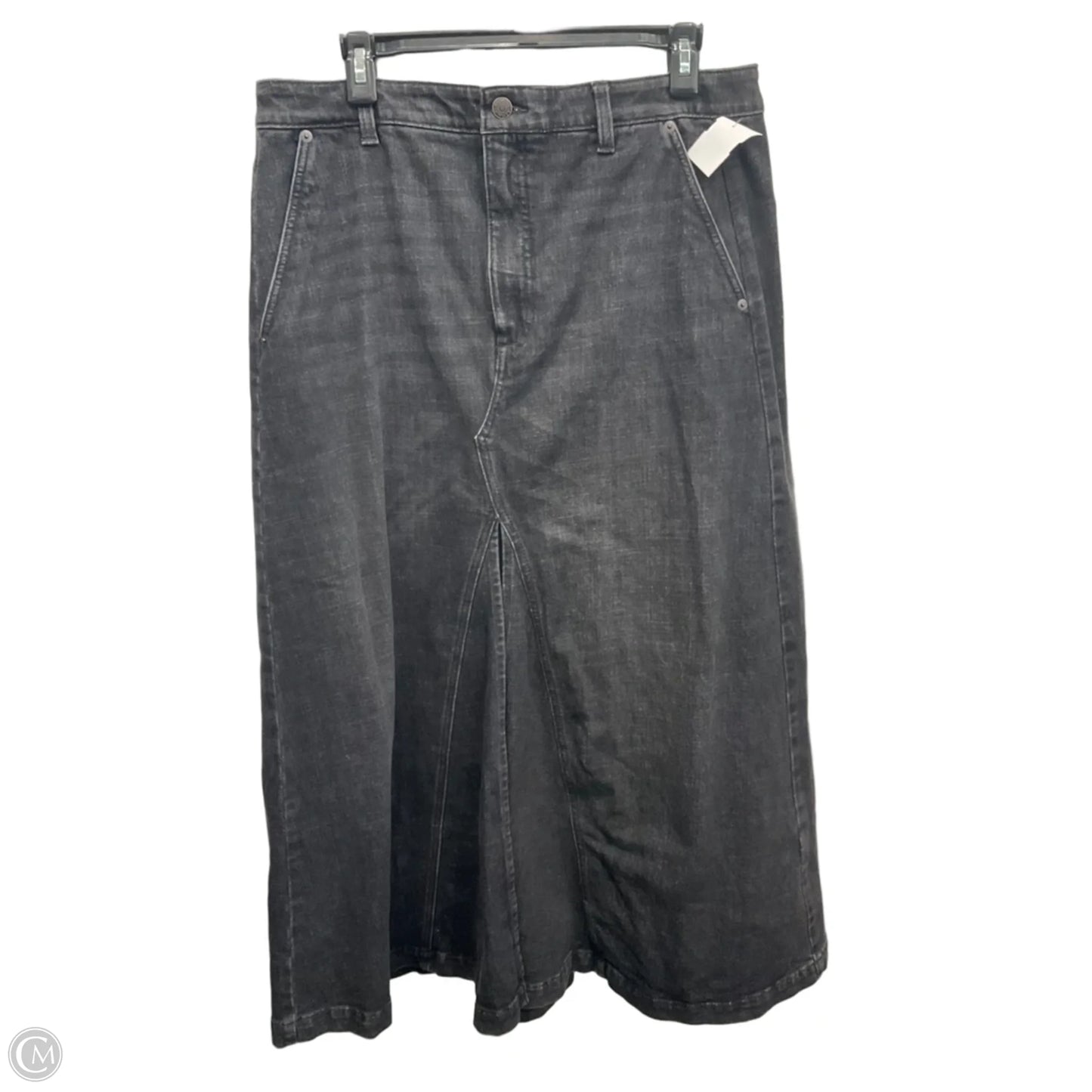 Skirt Maxi By Banana Republic In Black Denim, Size: 12