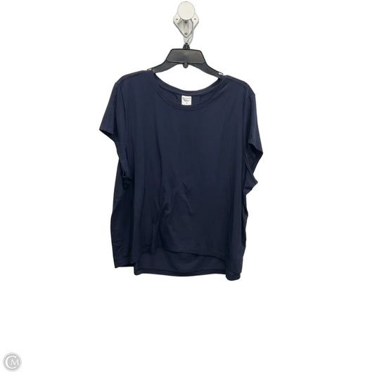 Athletic Top Short Sleeve By Athleta In Blue, Size: L