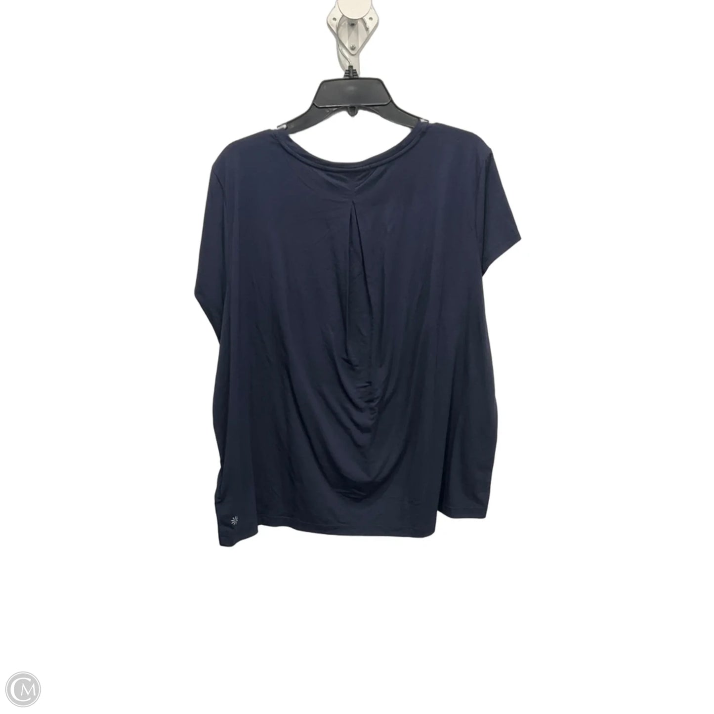 Athletic Top Short Sleeve By Athleta In Blue, Size: L