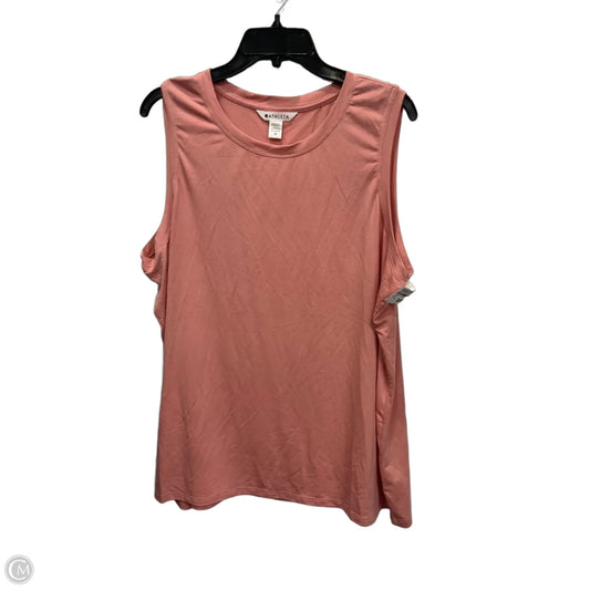 Athletic Tank Top By Athleta In Peach, Size: 1x
