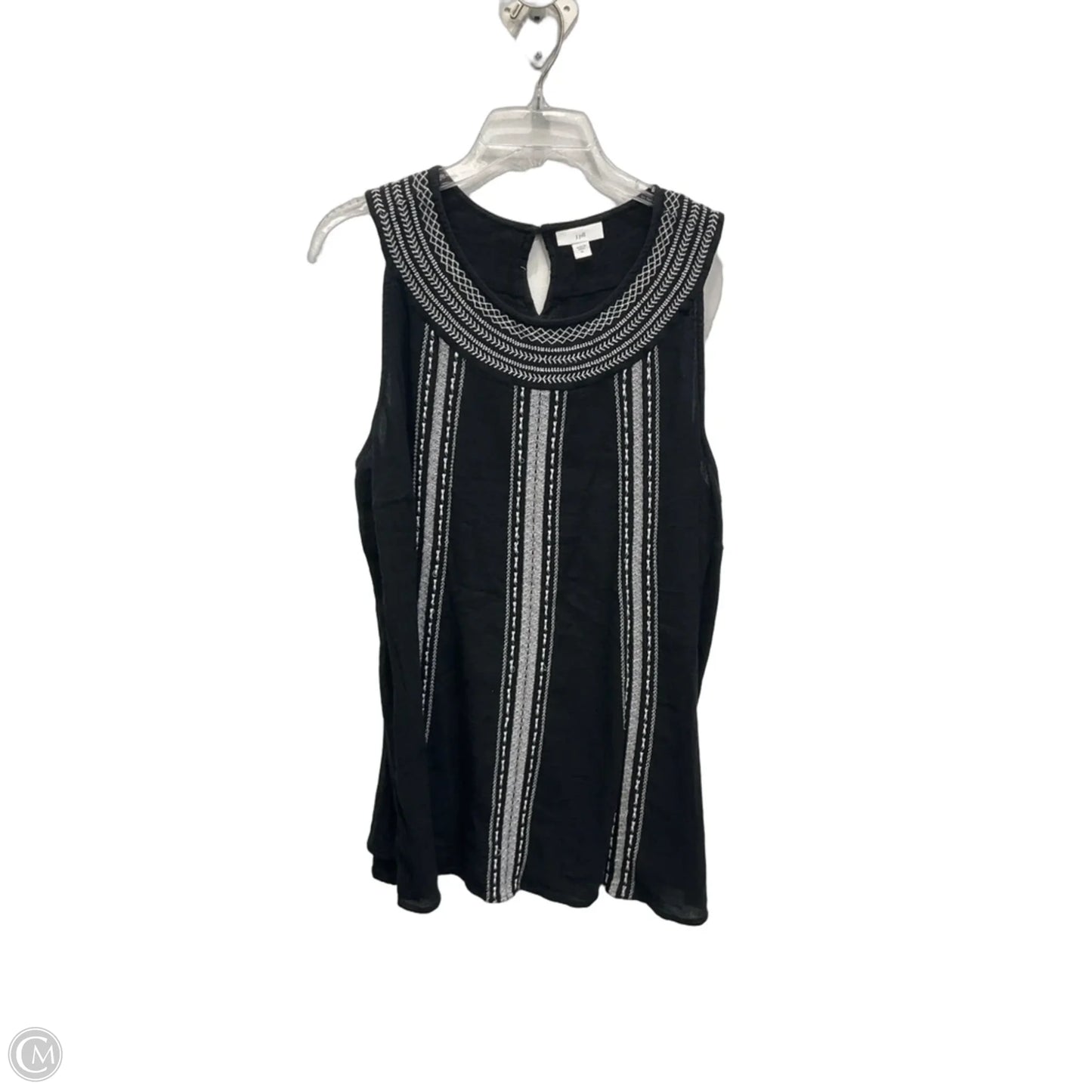 Top Sleeveless By J. Jill In Black, Size: Xl