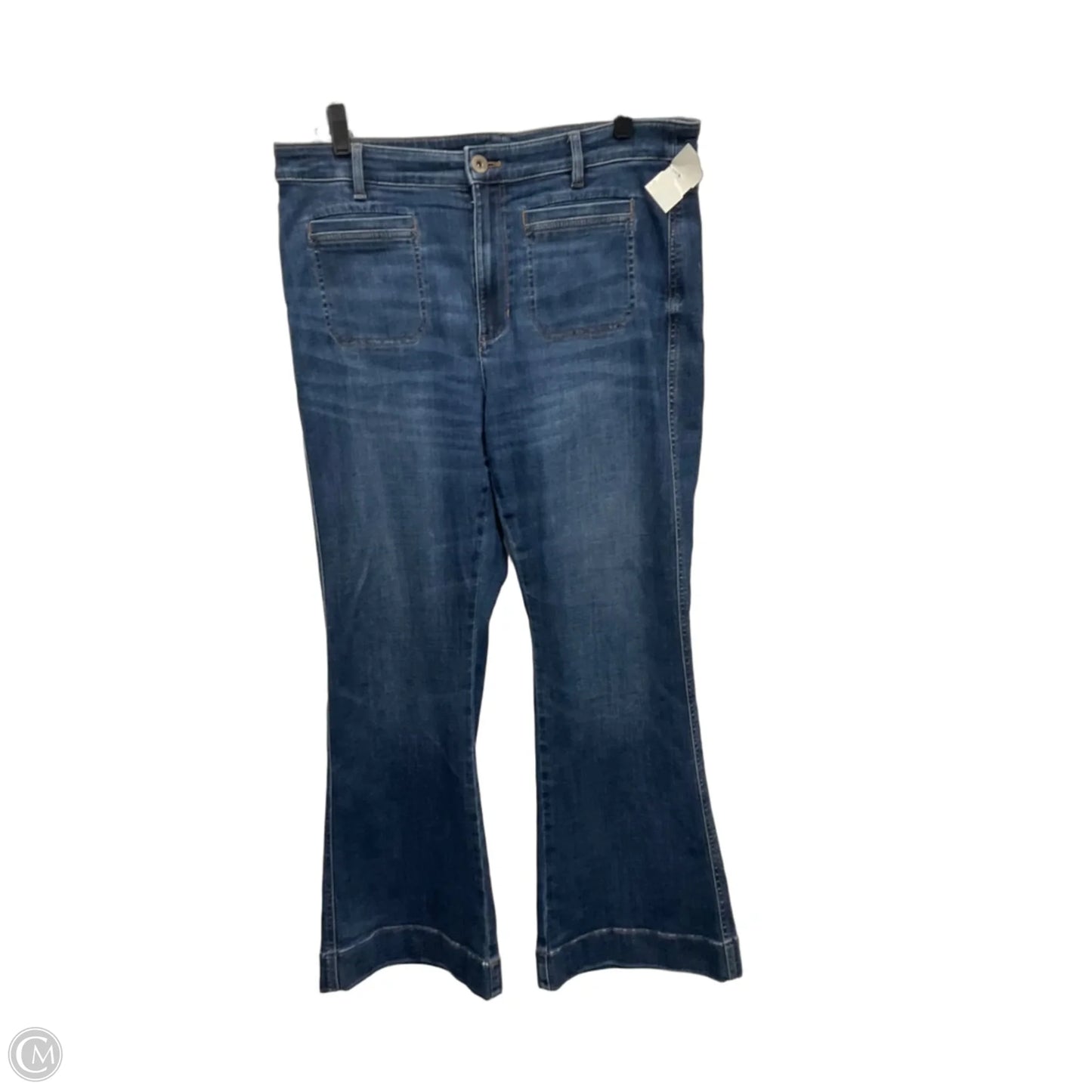 Jeans Flared By J. Jill In Blue Denim, Size: 14p