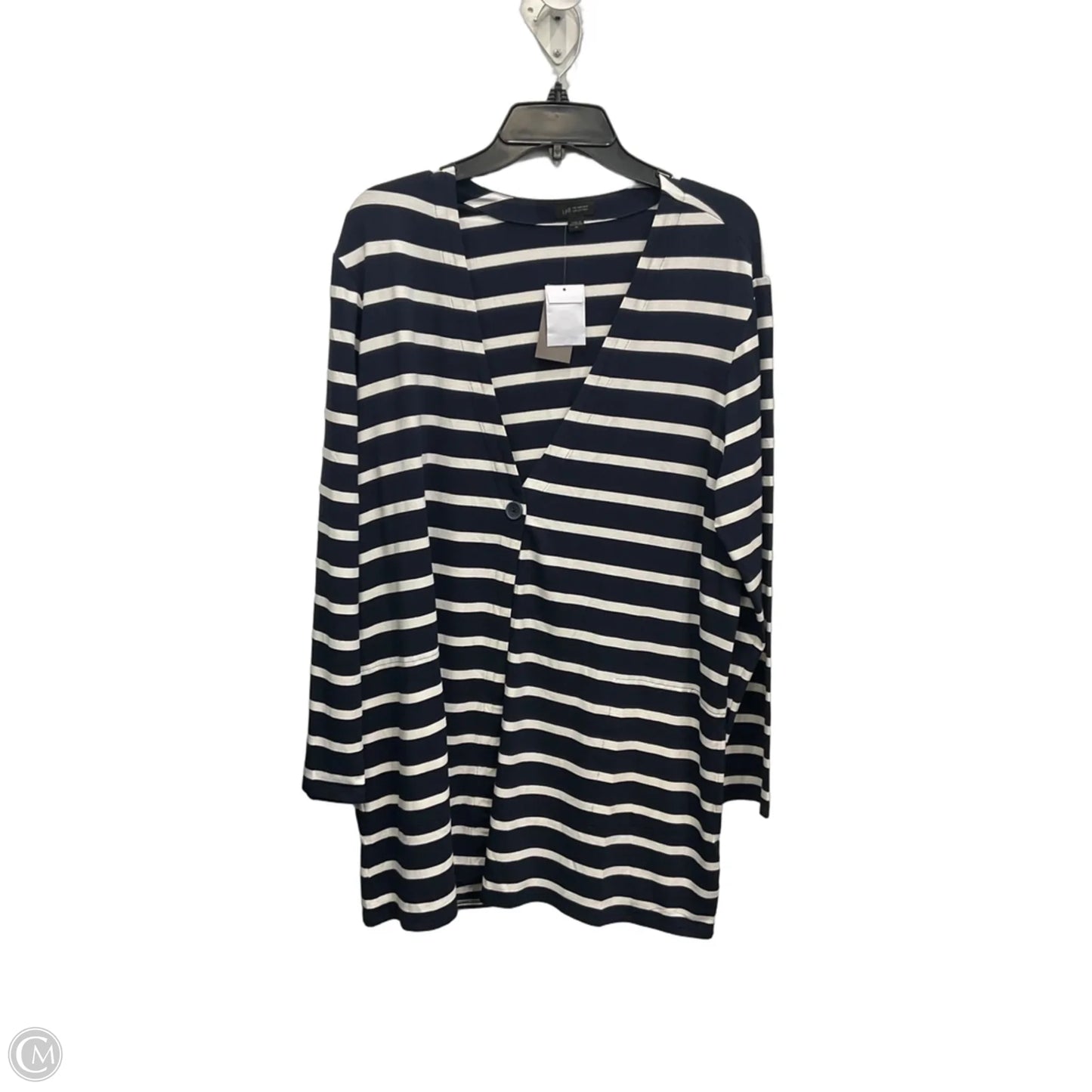 Cardigan By J. Jill In Striped Pattern, Size: Xl