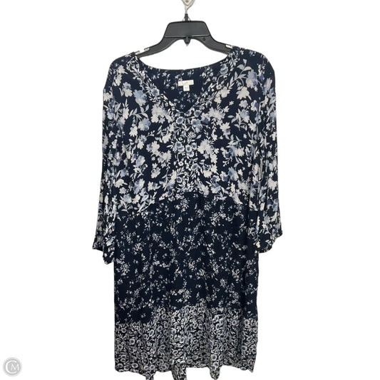Dress Casual Midi By J. Jill In Navy, Size: Xl