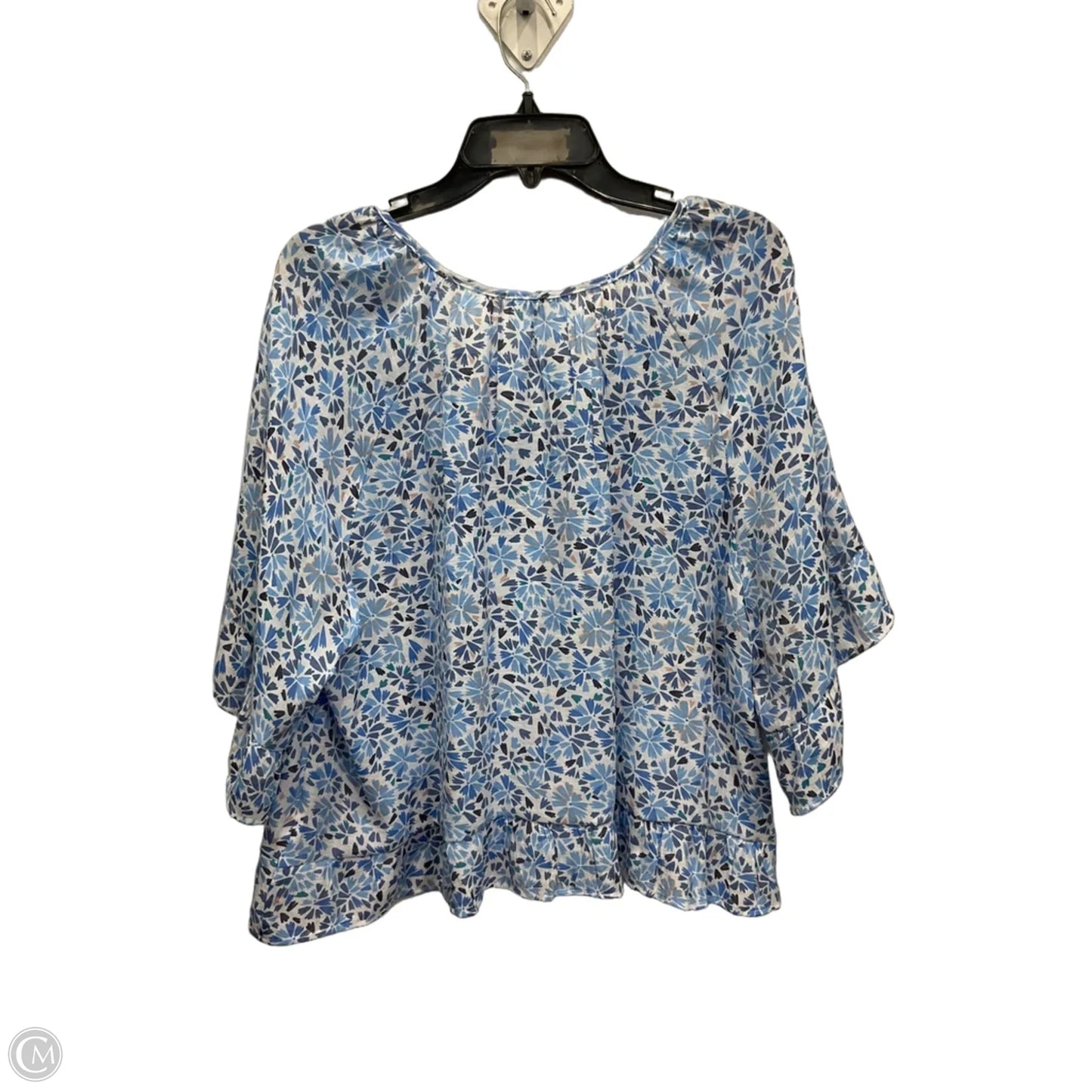 Top Short Sleeve By Nanette By Nanette Lepore In Blue, Size: L