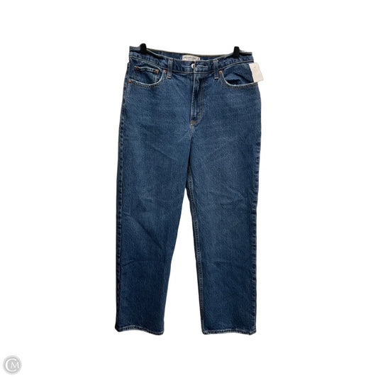 Jeans Straight By Abercrombie And Fitch In Blue Denim, Size: 8