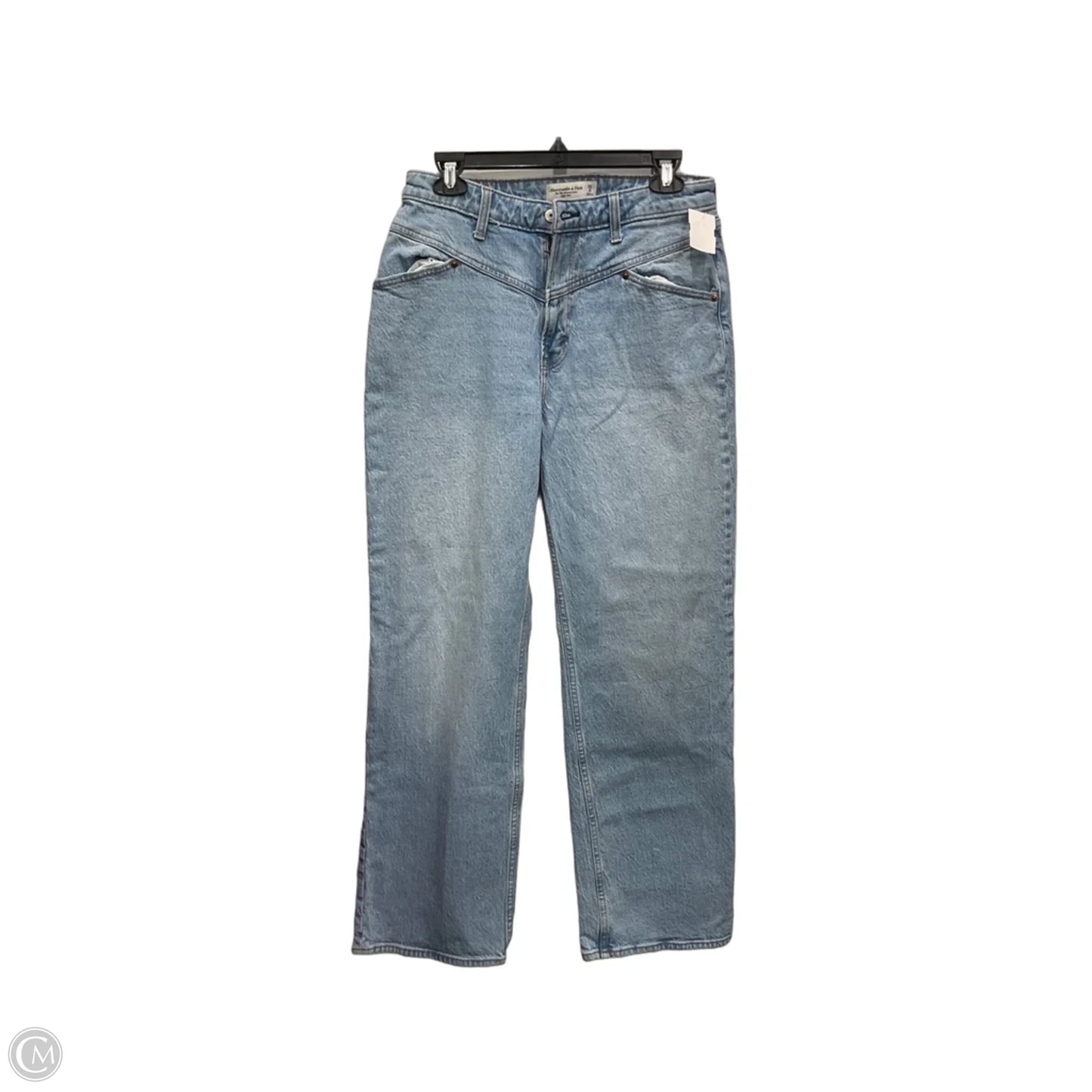 Jeans Straight By Abercrombie And Fitch In Blue Denim, Size: 8