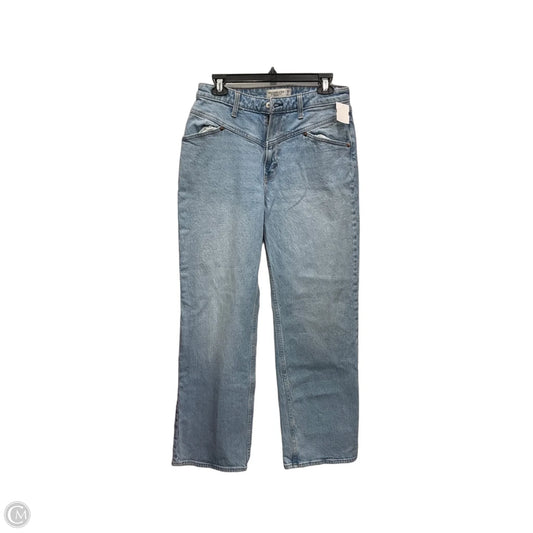 Jeans Straight By Abercrombie And Fitch In Blue Denim, Size: 8