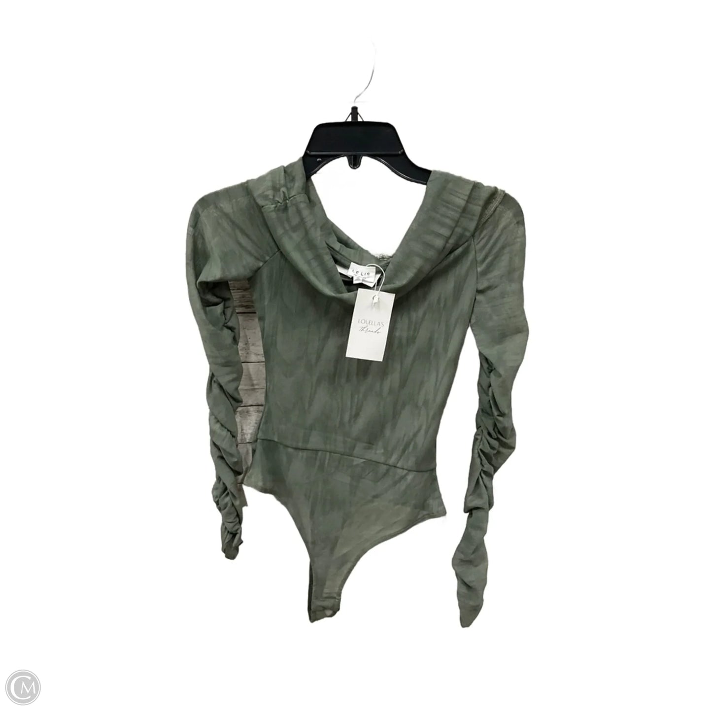 Top Long Sleeve By Le Lis In Green, Size: Xs