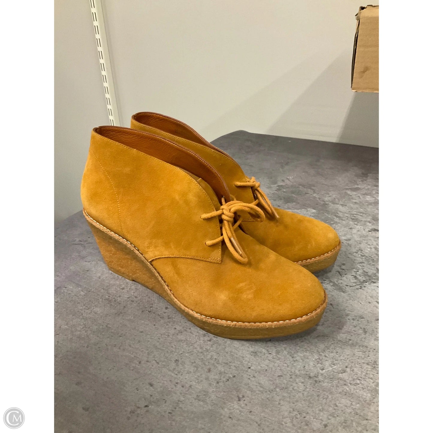 Boots Ankle Heels By Cole-haan In Orange, Size: 8.5