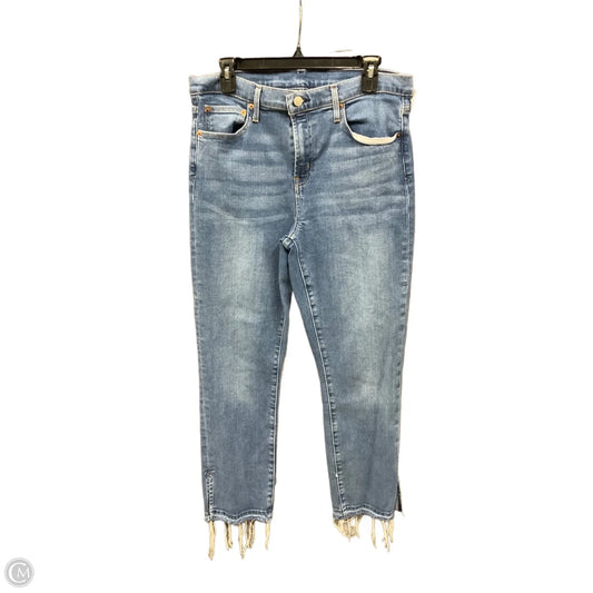 Jeans Straight By Gap In Blue Denim, Size: 14