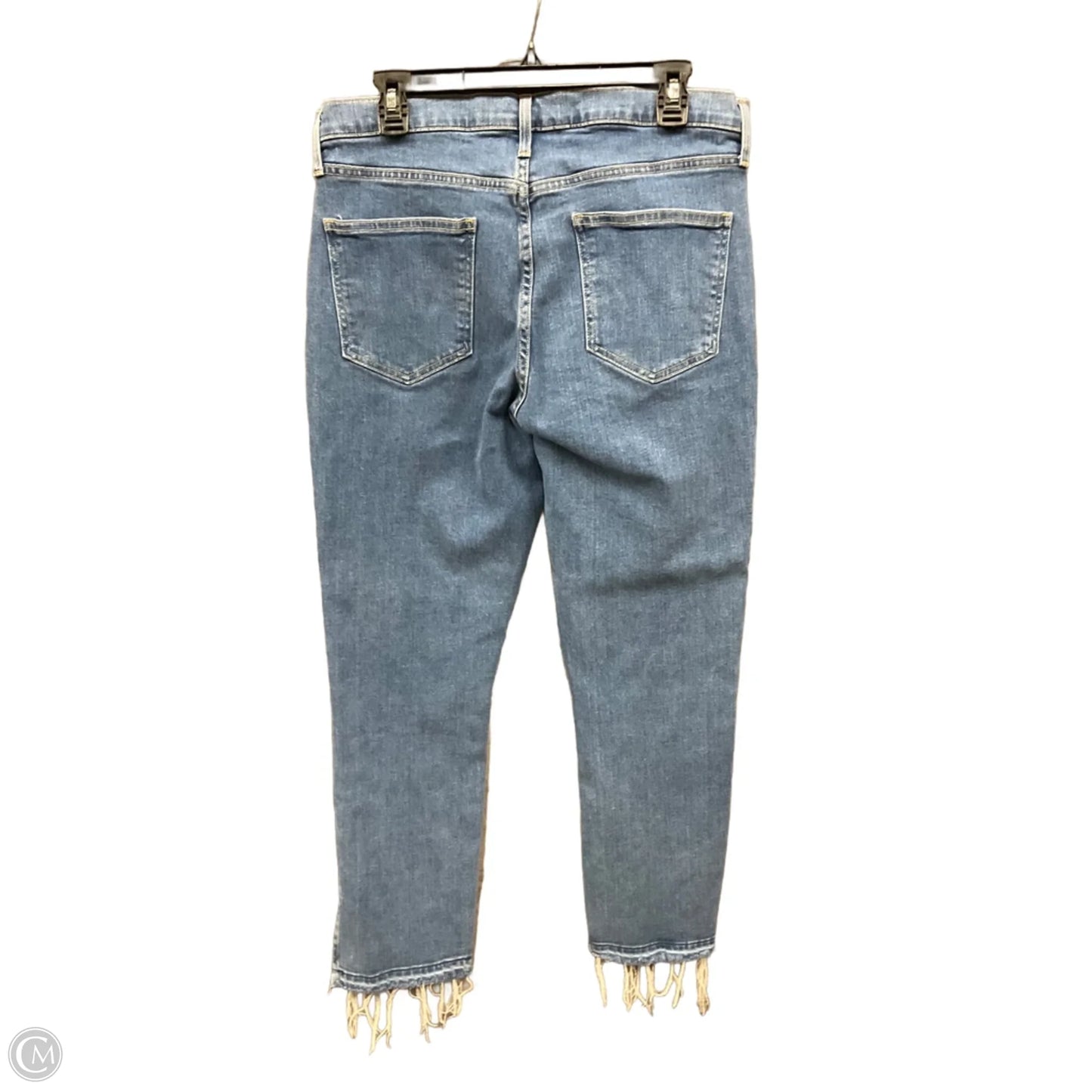 Jeans Straight By Gap In Blue Denim, Size: 14
