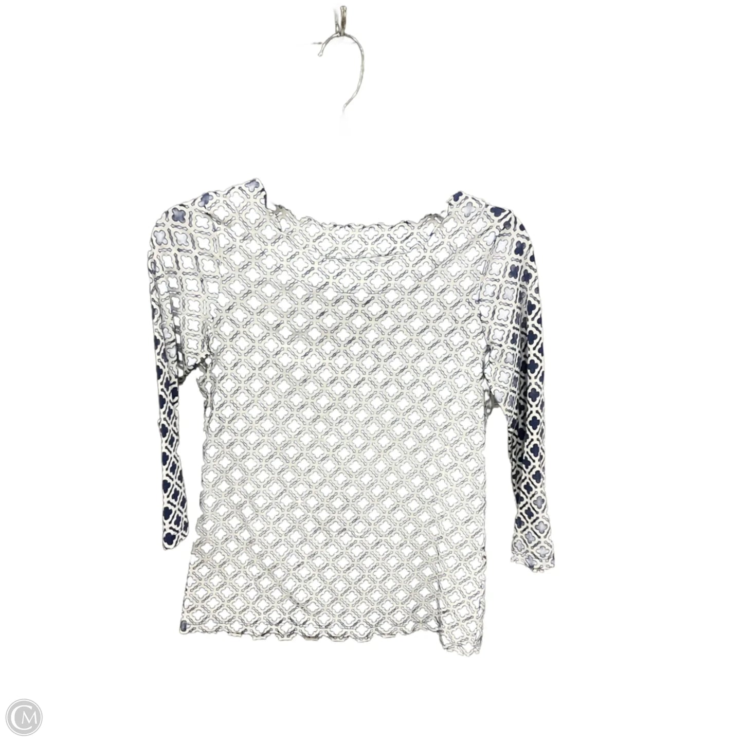 Top 3/4 Sleeve By Talbots In Blue, Size: Sp