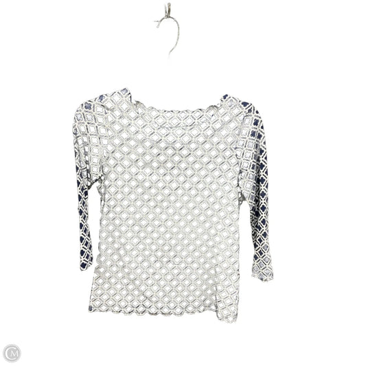 Top 3/4 Sleeve By Talbots In Blue, Size: Sp