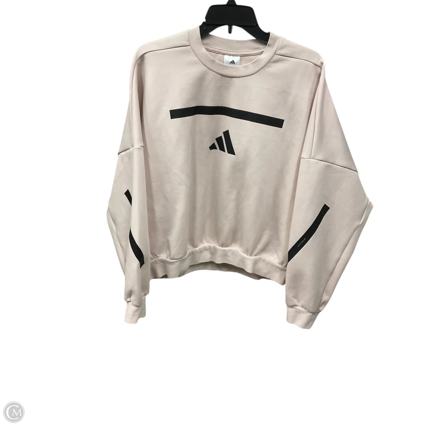 Sweatshirt Crewneck By Adidas In Pink, Size: L