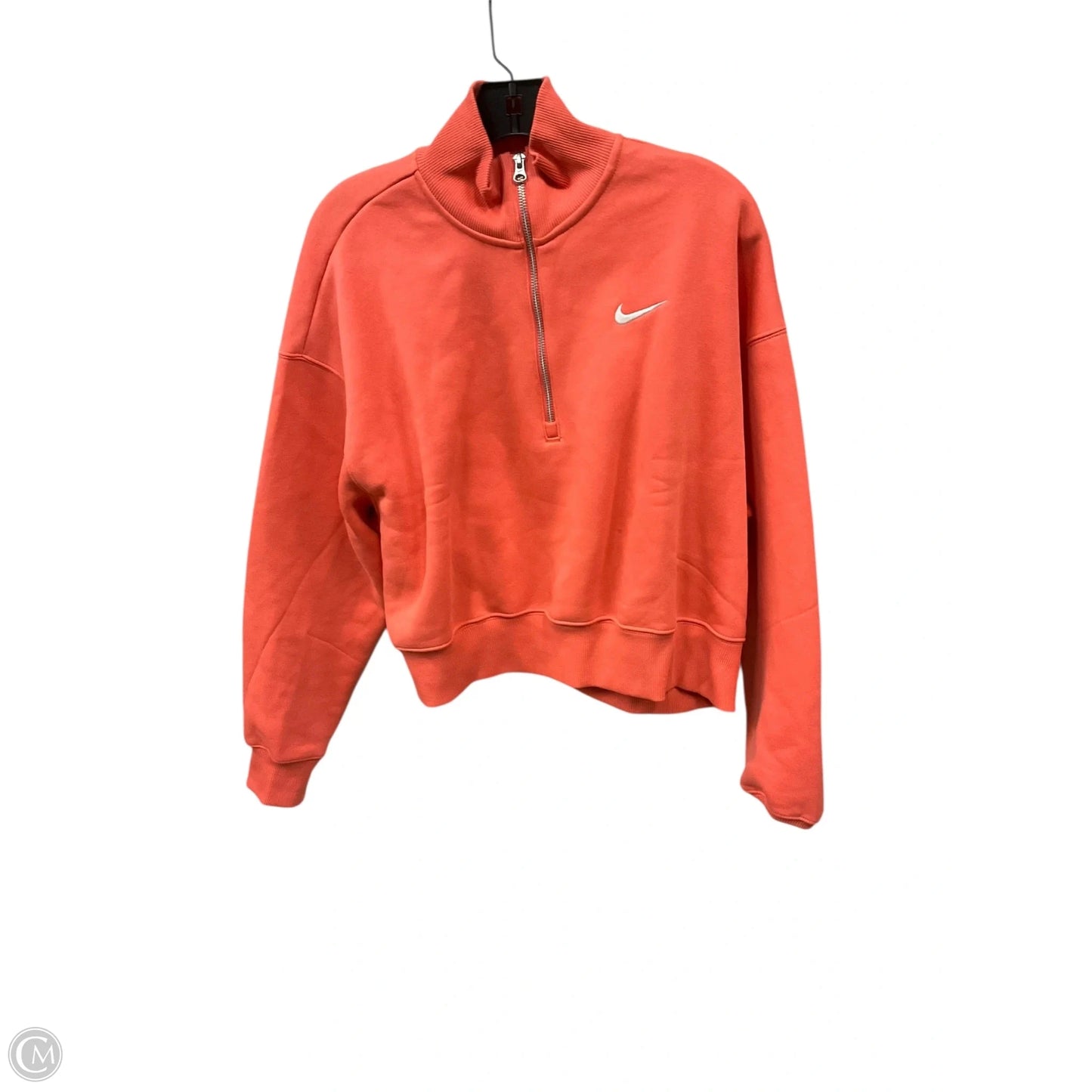 Sweatshirt Collar By Nike In Pink, Size: L