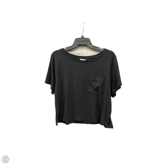 Top Short Sleeve Basic By C Est. 1946 In Black, Size: M