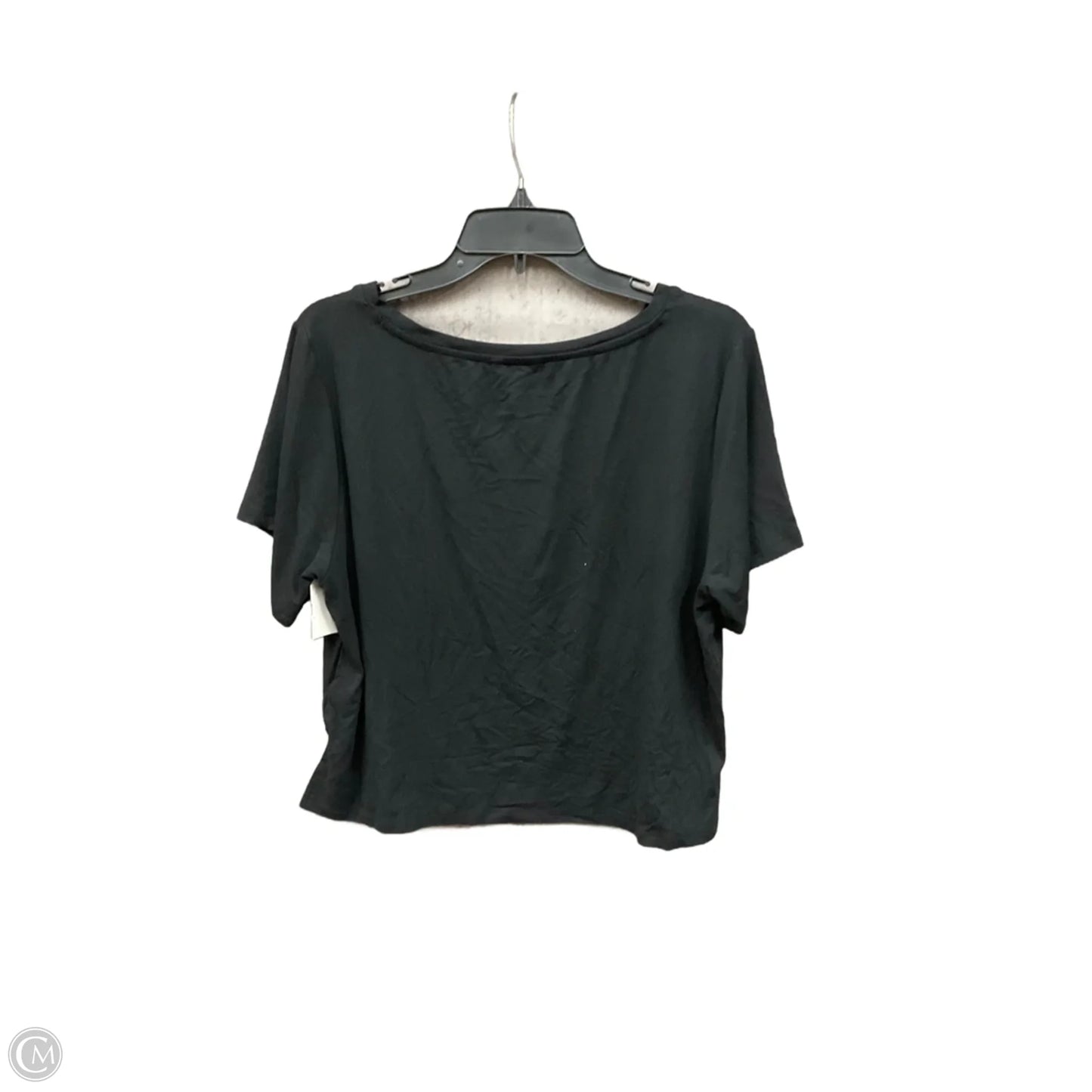 Top Short Sleeve Basic By C Est. 1946 In Black, Size: M