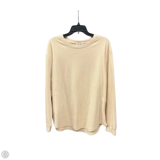 Sweatshirt Crewneck By Cme In Cream, Size: Xxl