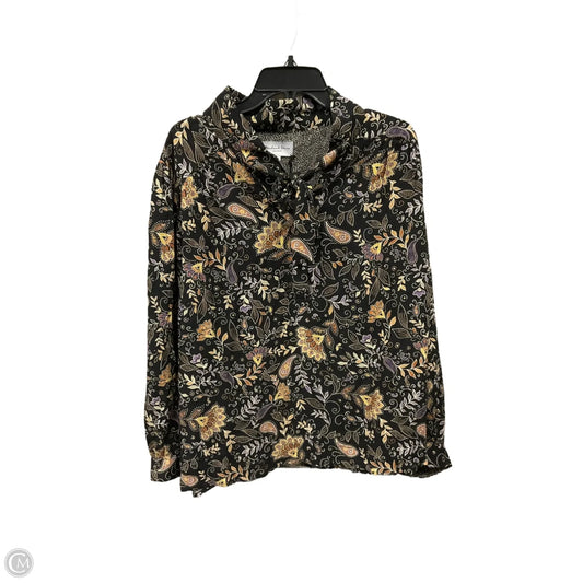 Top Long Sleeve By Michael Stars In Black, Size: 2x