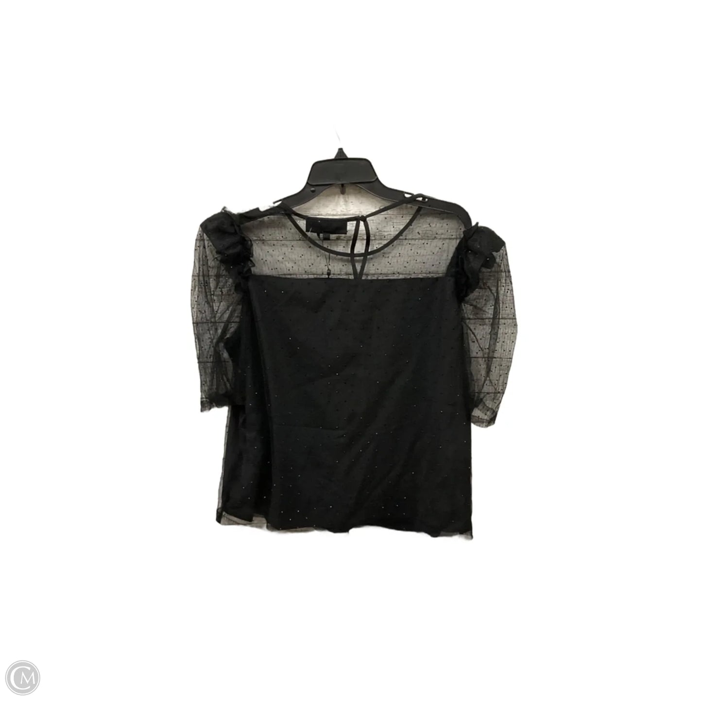 Top Short Sleeve By Dkny In Black, Size: Xl