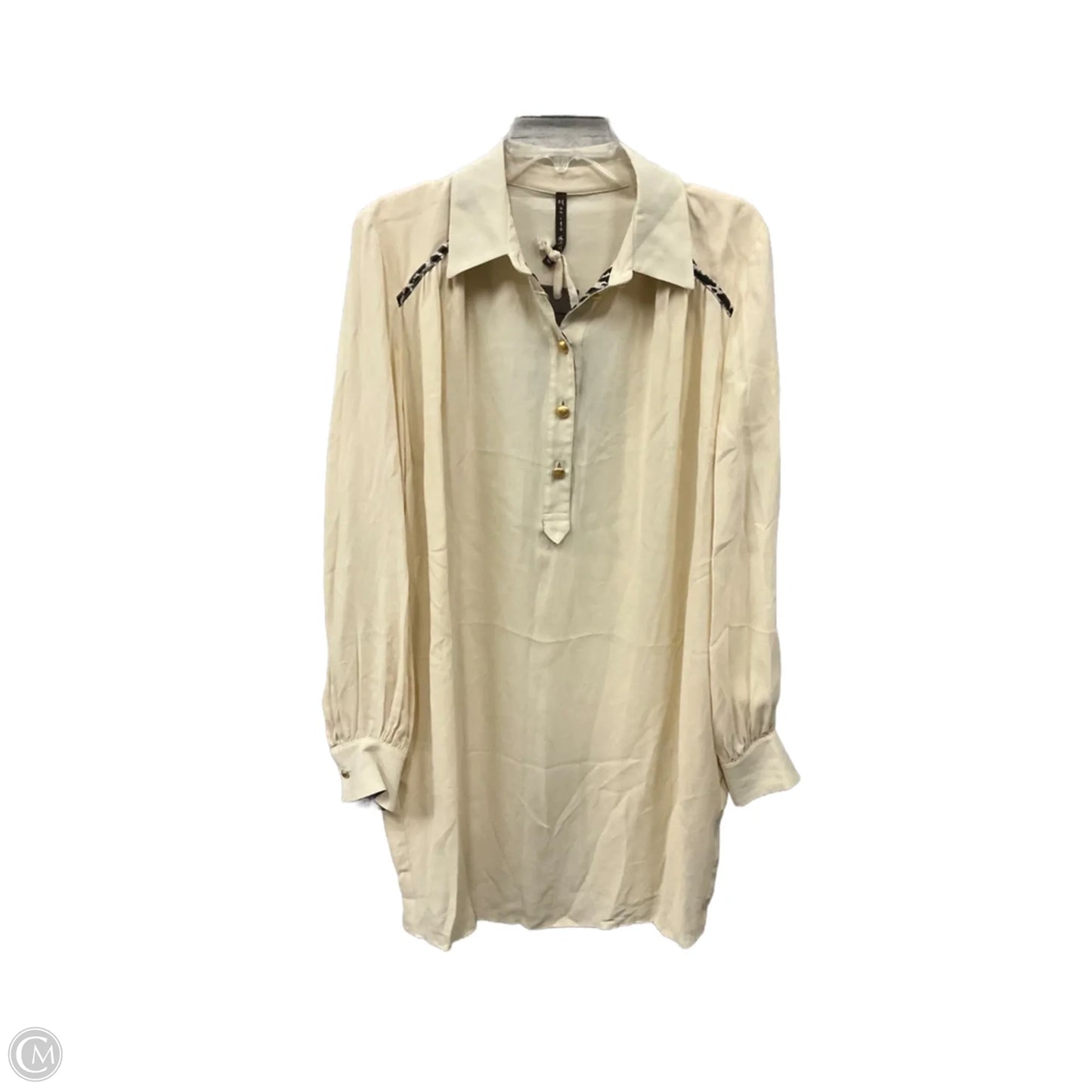 Dress Casual Midi By Cmb In Cream, Size: Xl