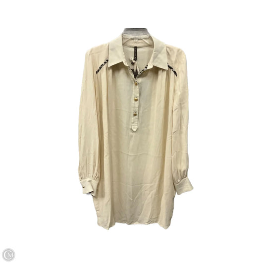 Dress Casual Midi By Cmb In Cream, Size: Xl