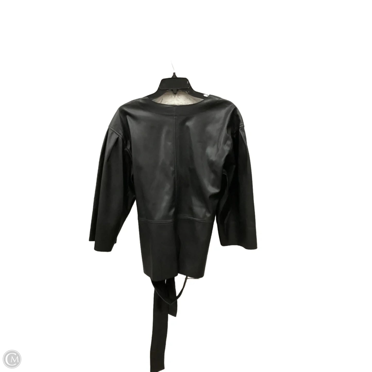 Top Short Sleeve By Banana Republic In Black, Size: L