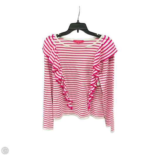 Top Long Sleeve Designer By Lilly Pulitzer In Striped Pattern, Size: Xl