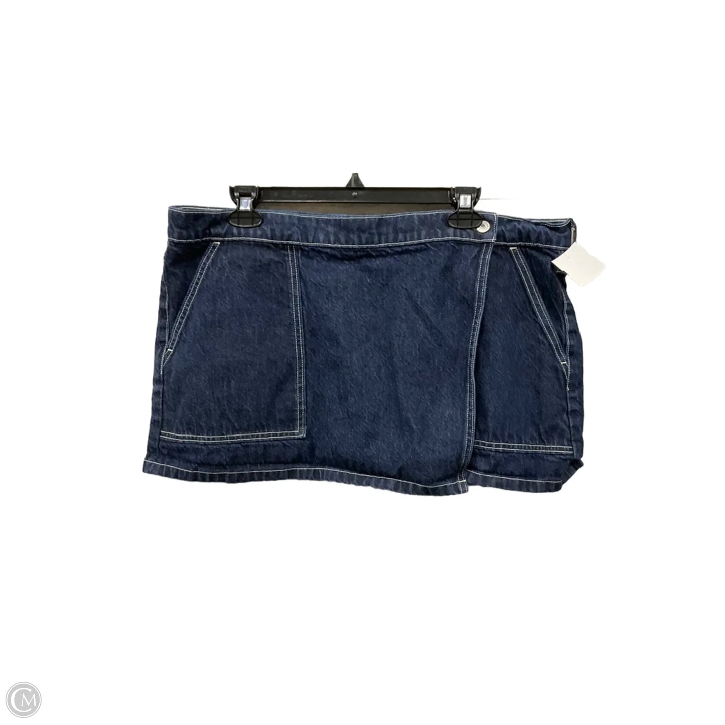 Skirt Mini & Short By Abercrombie And Fitch In Blue Denim, Size: 14