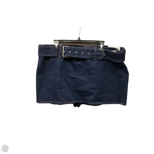 Skort By Abercrombie And Fitch In Blue Denim, Size: 18