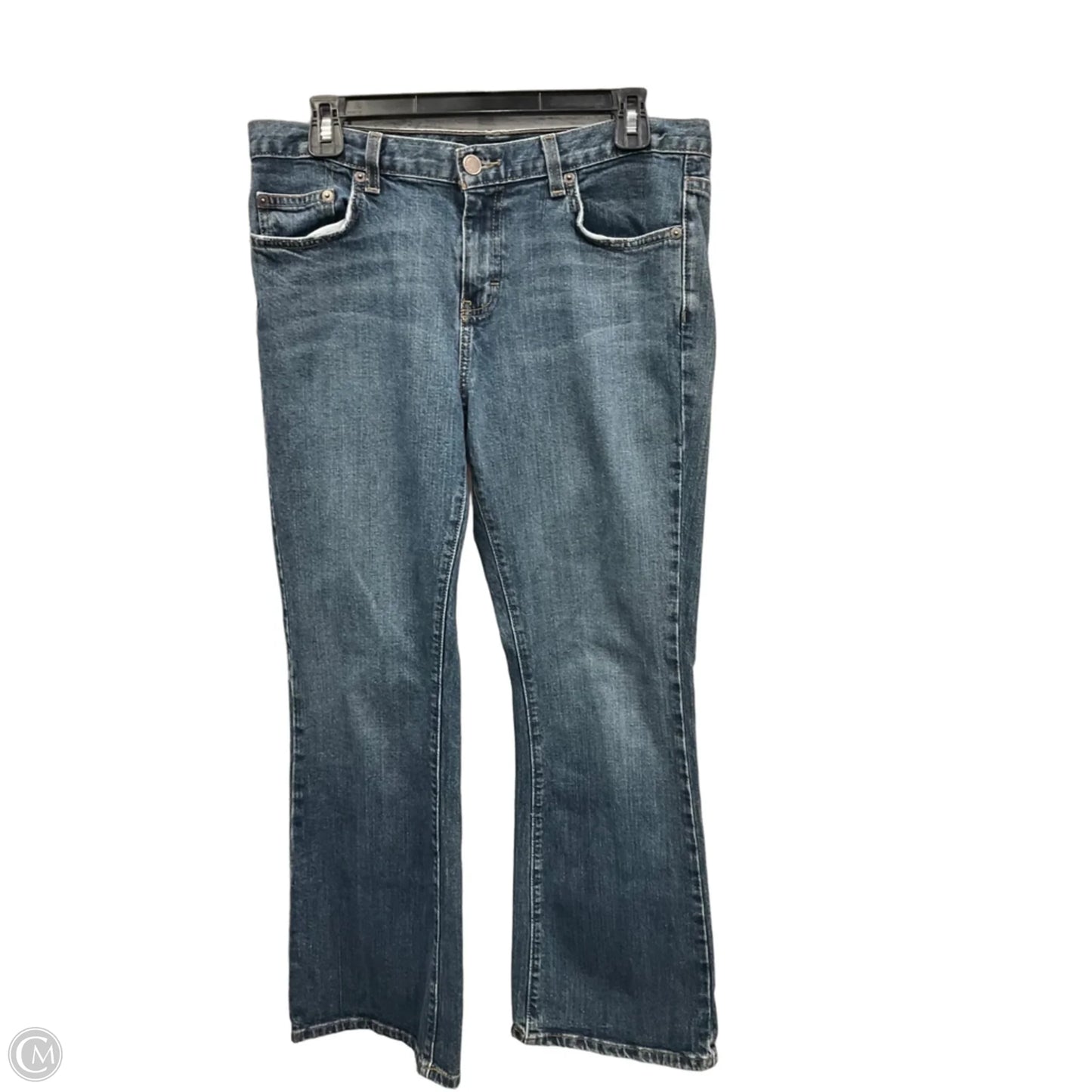 Jeans Flared By Calvin Klein In Blue Denim, Size: 10