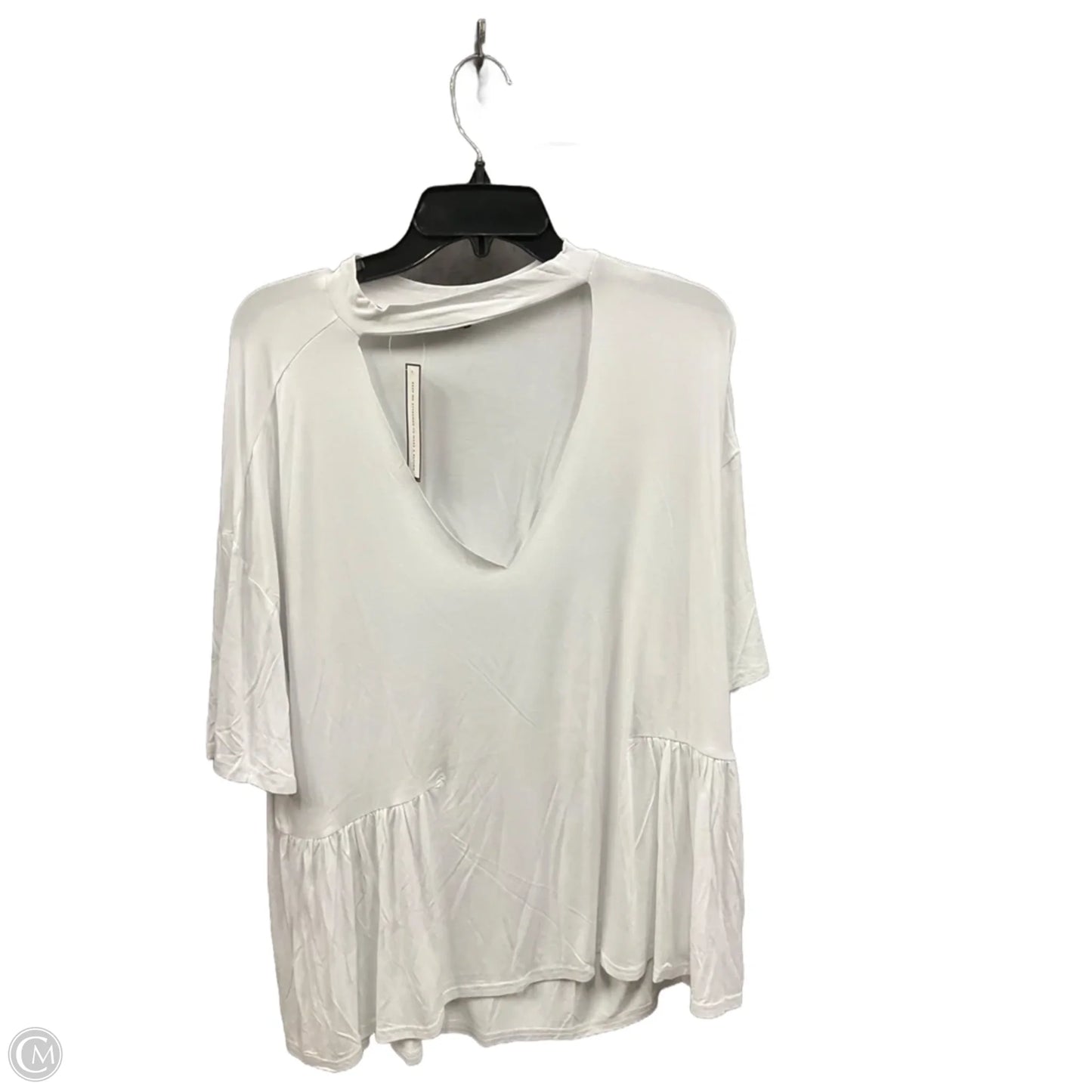 Top Short Sleeve By Clothes Mentor In White, Size: Xl