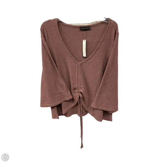 Top Long Sleeve By Clothes Mentor In Mauve, Size: Xl